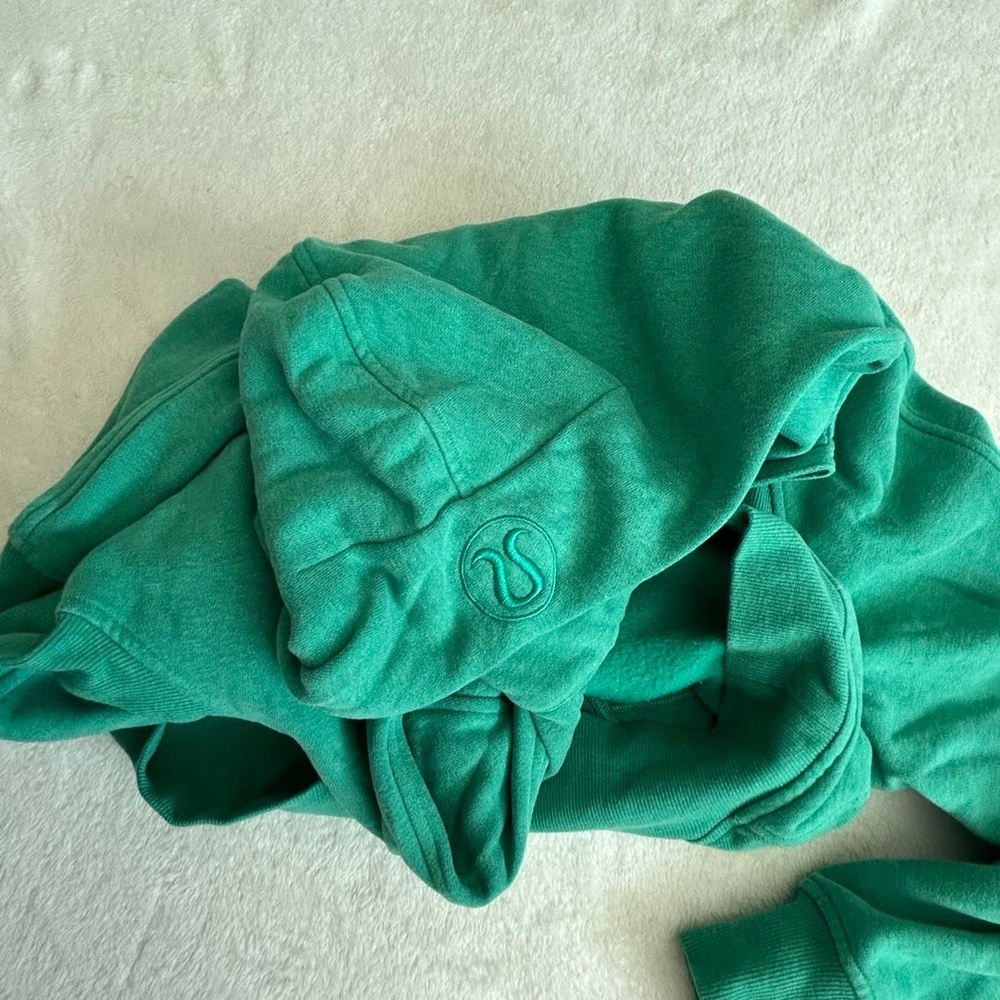 Lululemon Scuba Oversized 1/2 Zip Hoodie Heathered Maldives - Picture 9 of 10